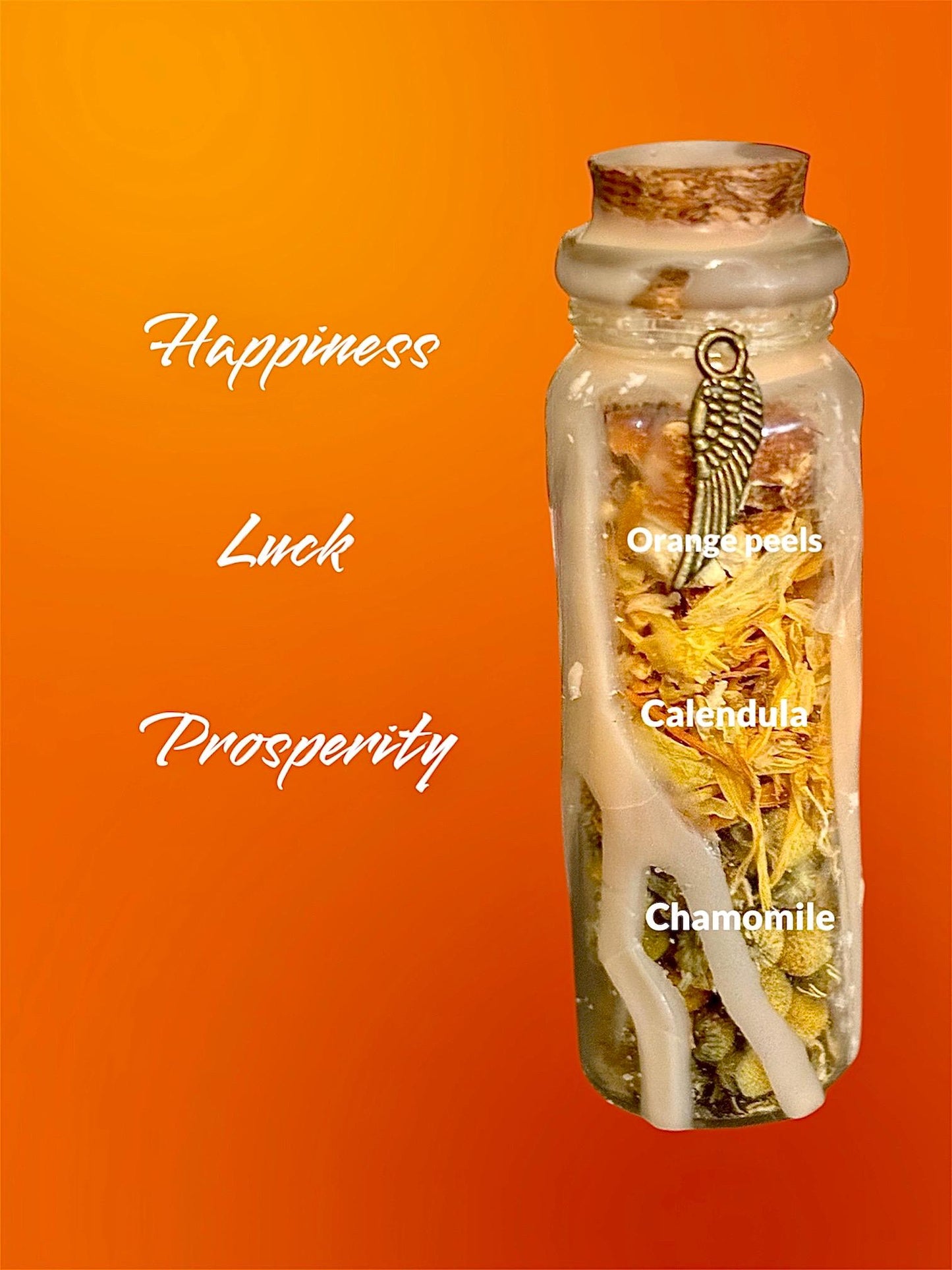 Handcrafted Money Spell Jar | Prosperity Spell Jar | Happiness Spell Jar | Good Luck Spell Jar | Intention Spell Jar |