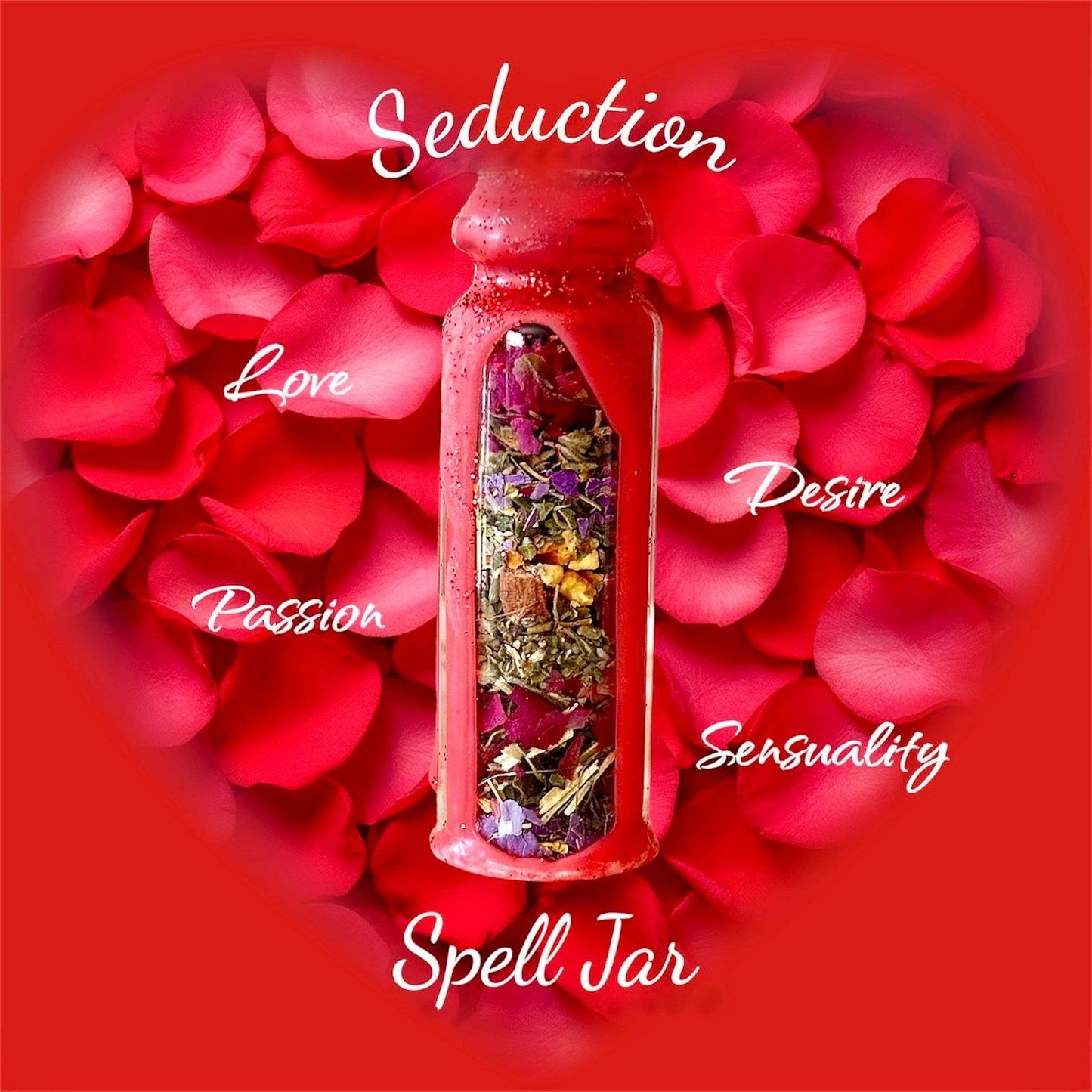 Handcrafted Attraction Spell Jar | Sensual Spell Jar