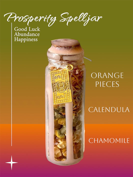 Handcrafted Money Spell Jar | Prosperity Spell Jar | Happiness Spell Jar | Good Luck Spell Jar | Intention Spell Jar |