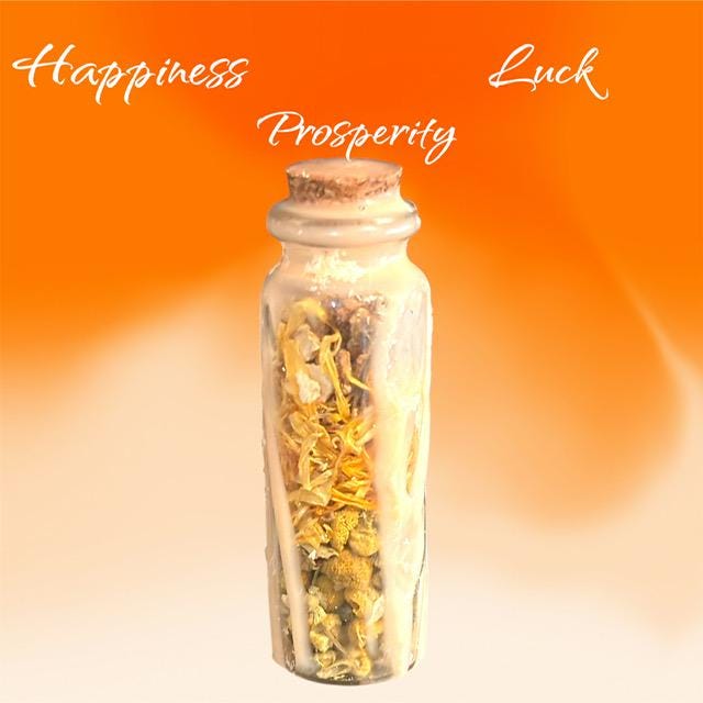 Handcrafted Money Spell Jar | Prosperity Spell Jar | Happiness Spell Jar | Good Luck Spell Jar | Intention Spell Jar |