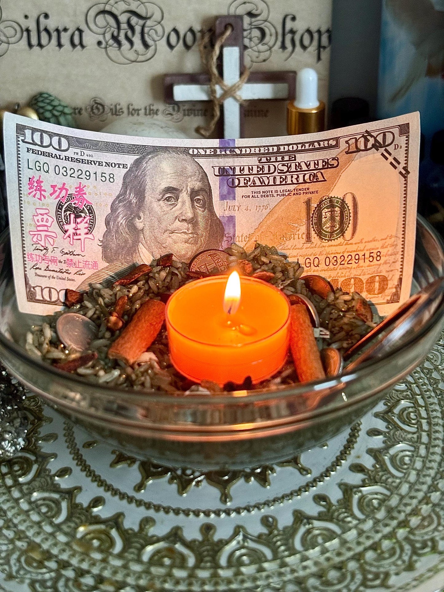 DIY Money Rice Bowl Kit | Hoodoo Money Rice | Rice Money Bowl | Money Spell