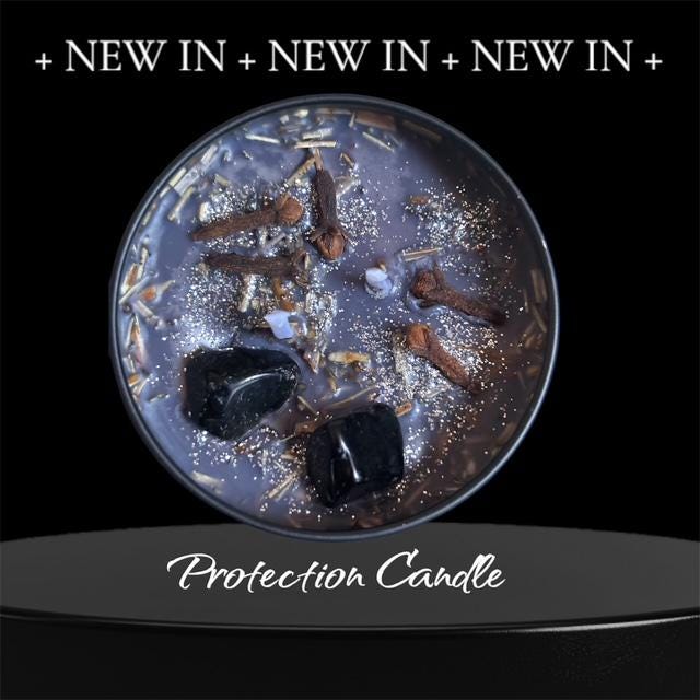 Black Protection Candle | Black Banishing Candle | Stop Gossip
