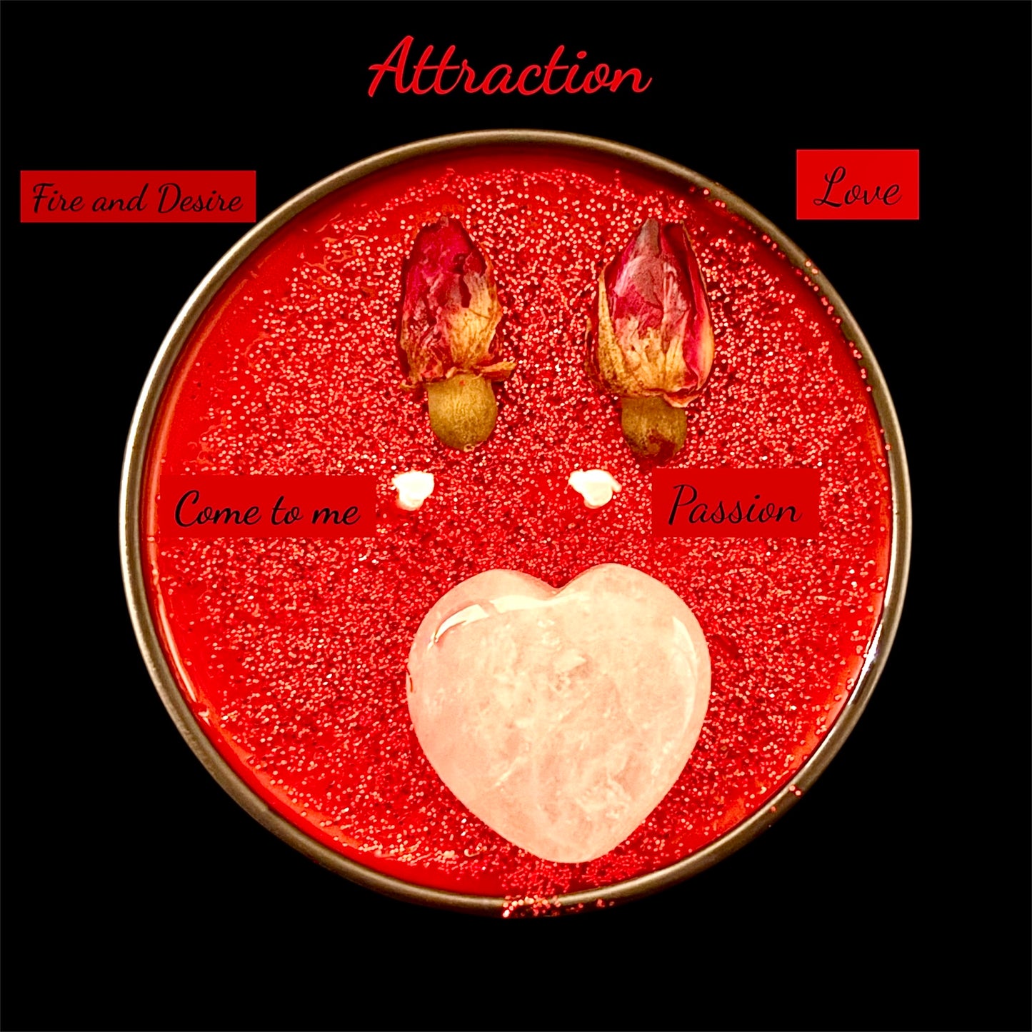 Attraction Candle | Love Spell Candle | Red Love Drawing Candle | Attraction Spell