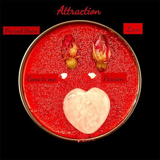 Attraction Candle | Love Spell Candle | Red Love Drawing Candle | Attraction Spell