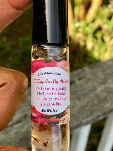 A Key To My Heart Ritual Oil | Self-Love | Divine Feminine | Heart Chakra | Femininity
