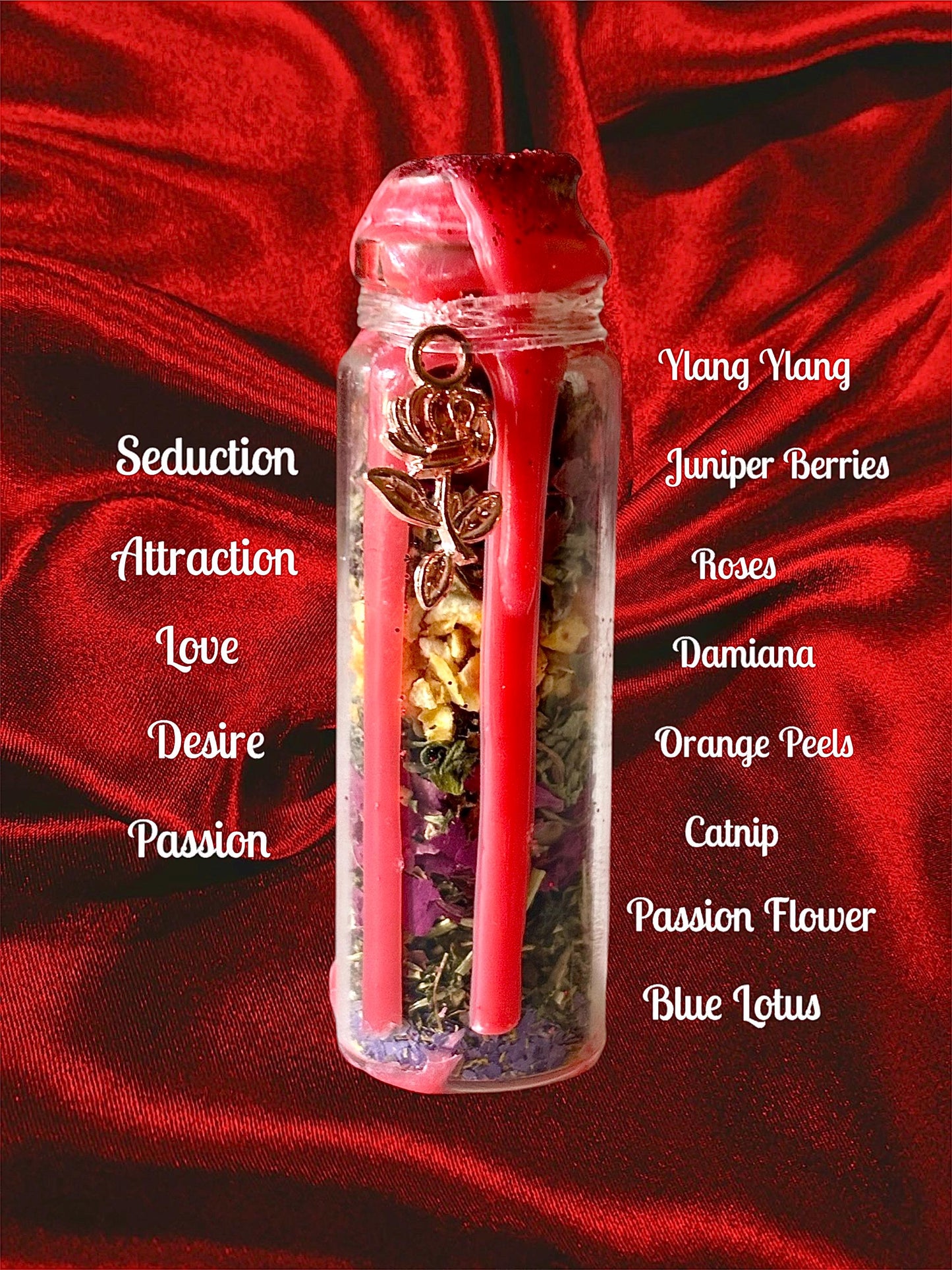 Handcrafted Attraction Spell Jar | Sensual Spell Jar