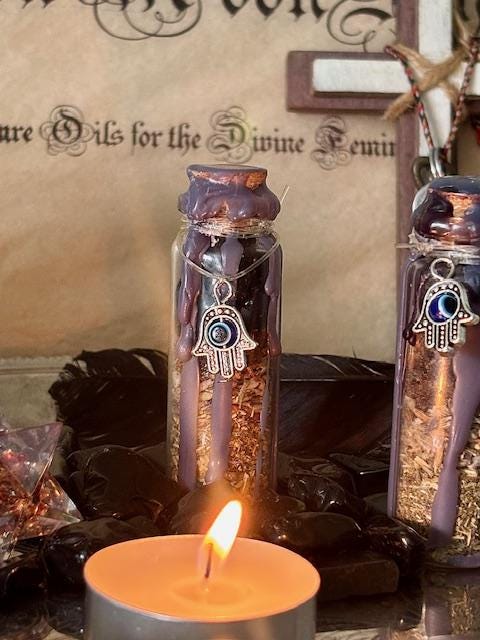 Handcrafted Protection Spell Jar | Stop Gossip | Protection_Amulet