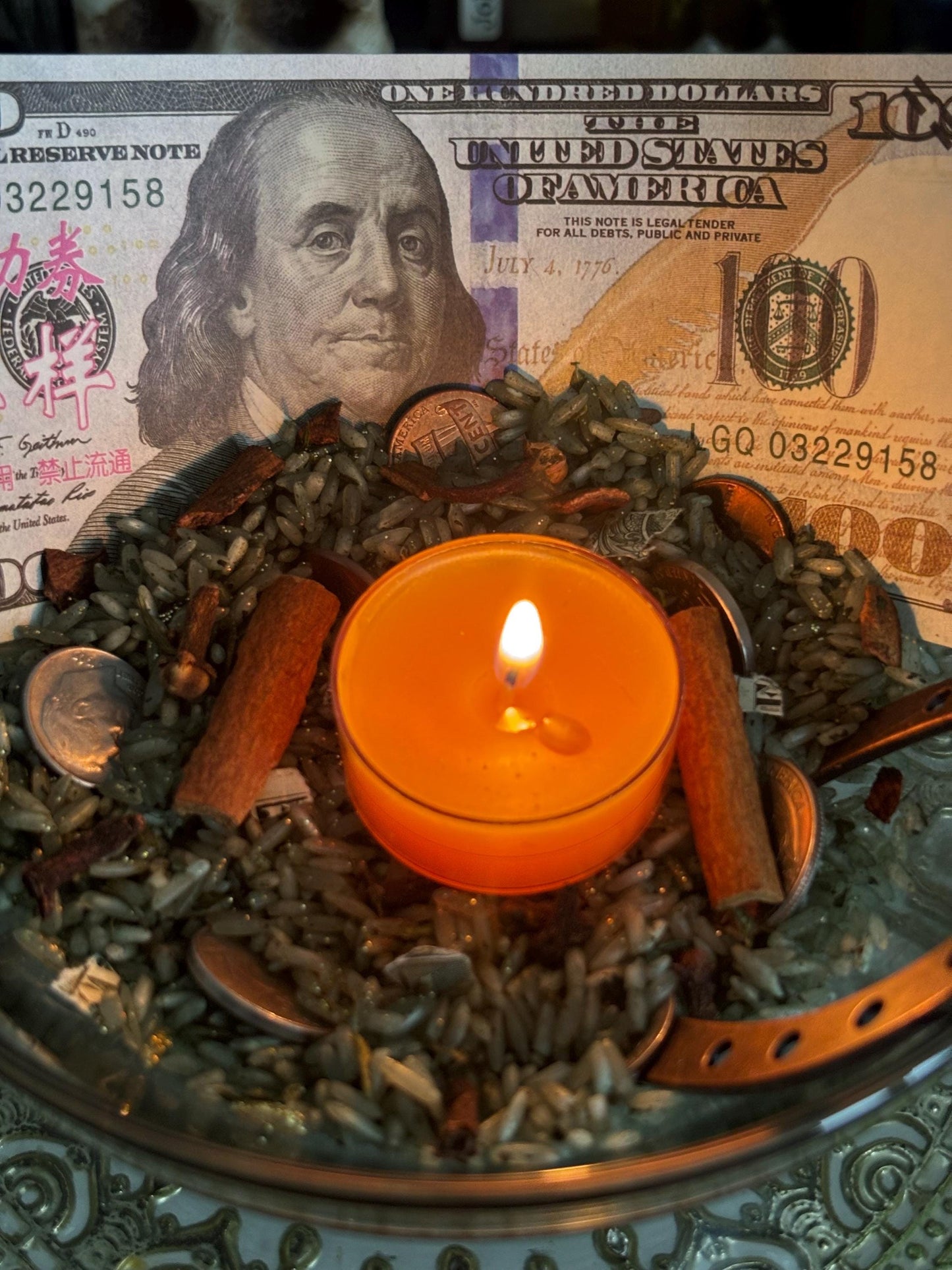 DIY Money Rice Bowl Kit | Hoodoo Money Rice | Rice Money Bowl | Money Spell
