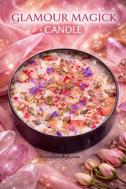 Glamour Magick & Beauty Candle | Beauty Ritual | Goddess Altar Candle | Love Ritual | Make Me Pretty Candle
