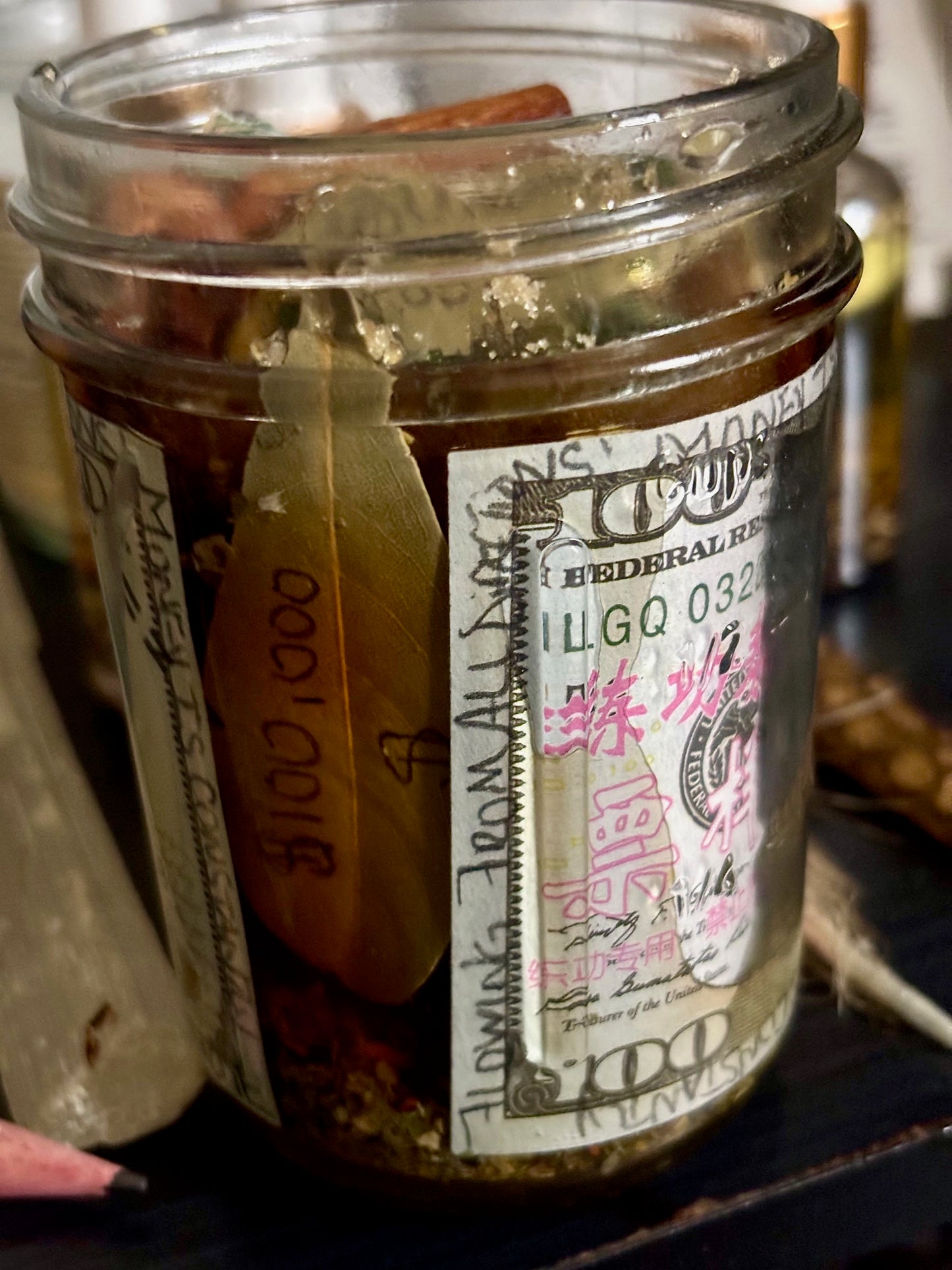 Money Honey Jar | Prosperity Honey Jar | Hoodoo Honey Jar