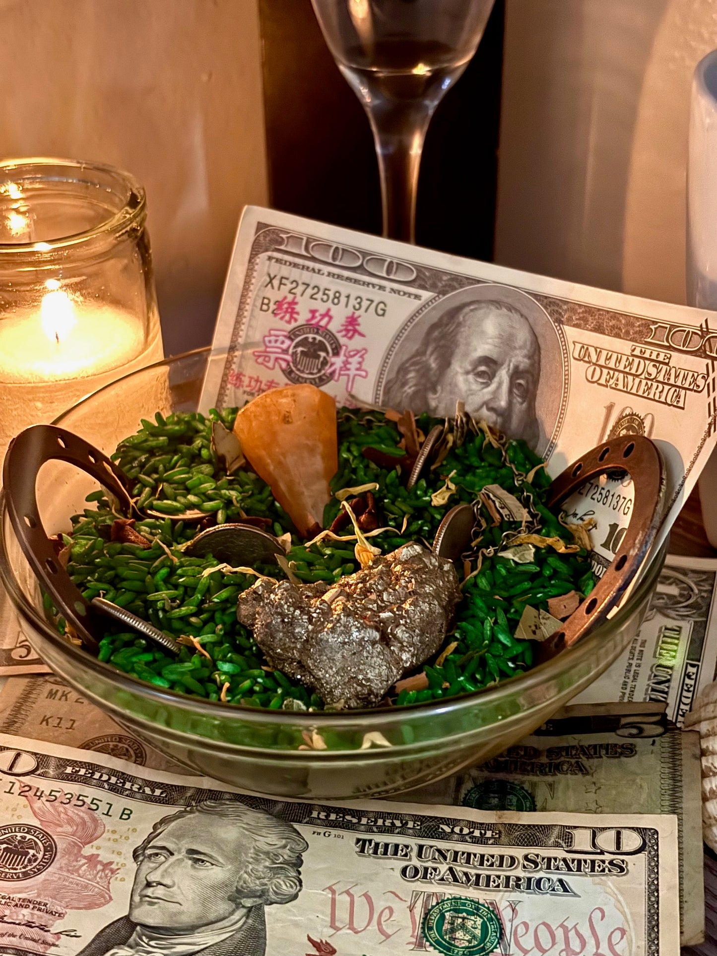 DIY Money Rice Bowl Kit | Hoodoo Money Rice | Rice Money Bowl | Money Spell