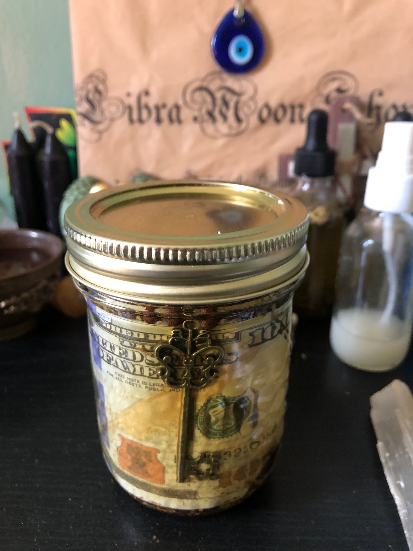 Money Honey Jar | Prosperity Honey Jar | Hoodoo Honey Jar