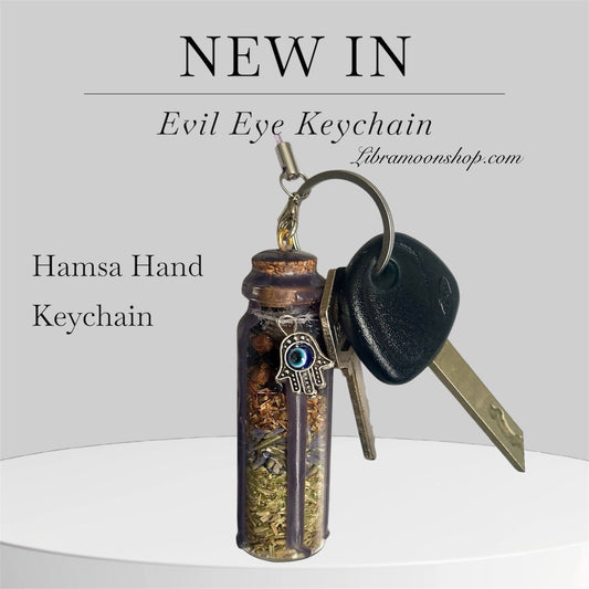 evil eye charm keychain