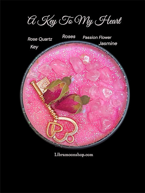 A Key to My Heart Candle Love Spell Candle