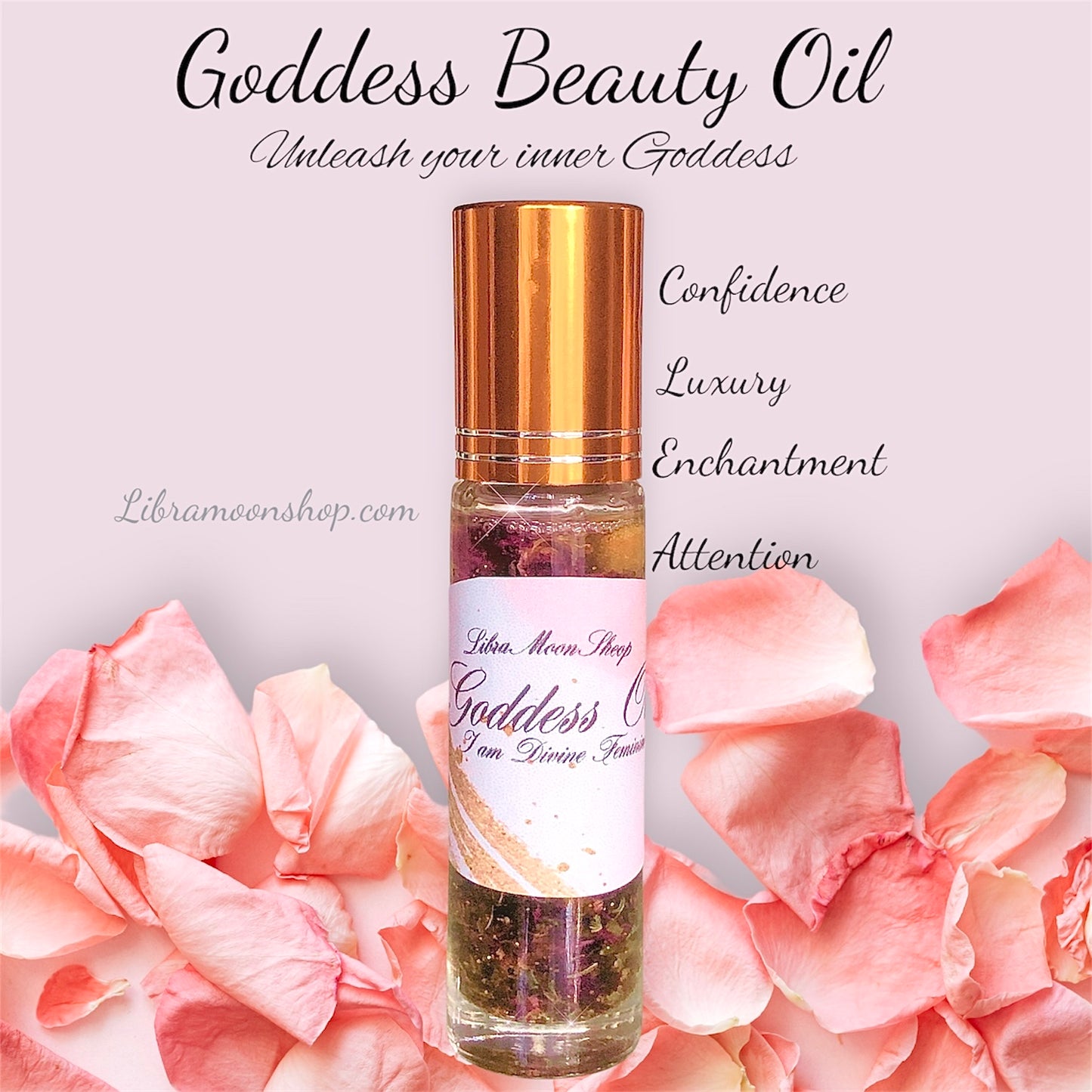 Goddess Beauty Oil Roller Bottle *Best Seller* |  Luxury | Glamour Magick | Rich Bitch