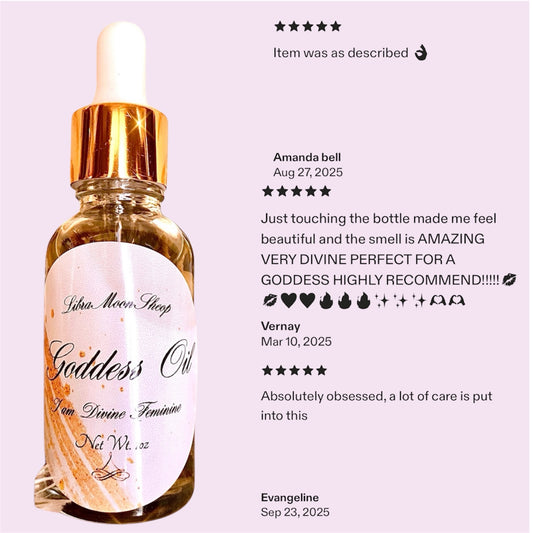 Goddess Beauty Oil | Enchantment | Rose Beauty Oil | Beauty Spell | Glamour Magic