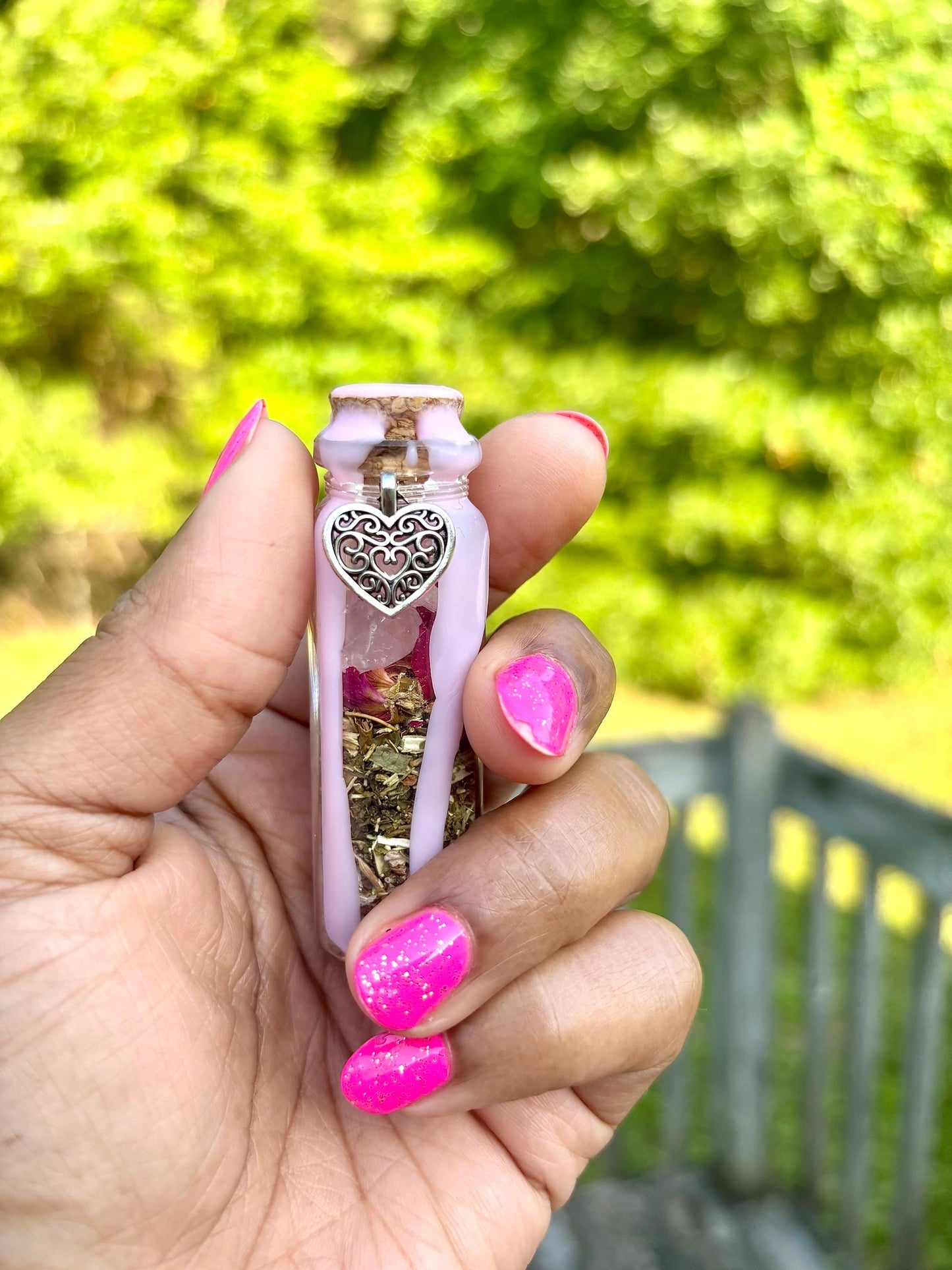 Handcrafted Self Love Spell Jar | Rose Quartz Jar
